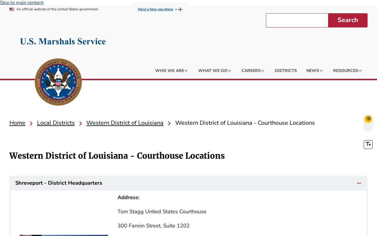 Jackson Parish arrest warrant research showing the federal warrant service agency